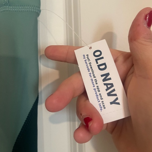 Women’s Old Navy Active 7/8 Workout Leggings Activewear Green Multi Color Sz M - Picture 4 of 9